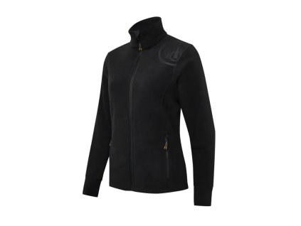 8717 hp logo full zip fleece damska mikina black