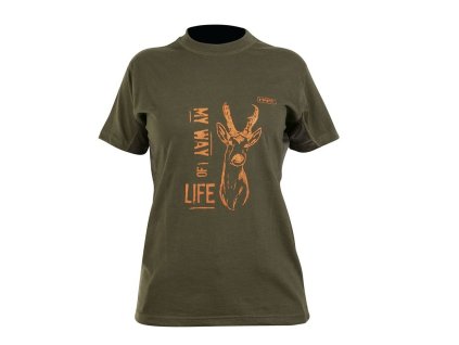 BRANDED T-SHIRT Roe Deer - Srnec dámske tričko (Veľkosť S)