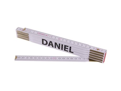 Meter skladací 2m DANIEL (PROFI, biely, drevo)