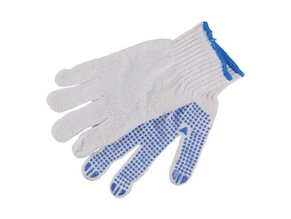 Rukavice bavlnené s PVC terčíkmi PLOVER