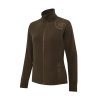 8710 hp logo full zip fleece damska mikina brown bark