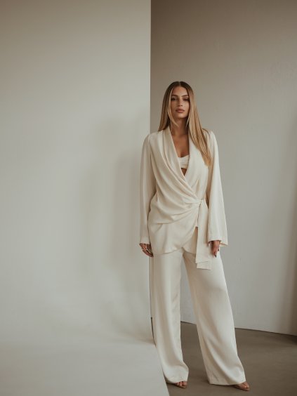 Krémové sako/šaty Clara