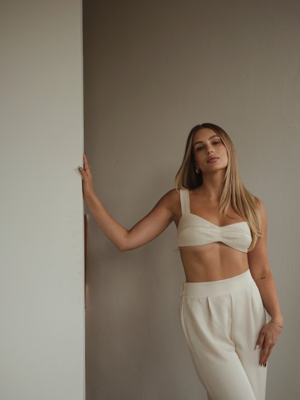 Krémový top Clara