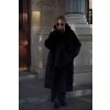 Maxi kabát Shearling Black