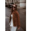Kožená bunda bomber Suede