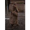 Maxi kabát Shearling Light Brown