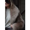 Maxi kabát Shearling Light Brown