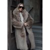 Maxi kabát Shearling Light Brown