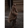Maxi kabát Shearling Light Brown