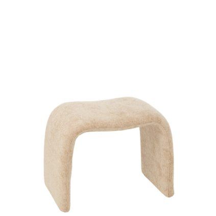 Stolička / pouf béžová