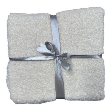 Pléd TEDDY cream white