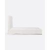 Lněná postel of white 100 x 220 cm