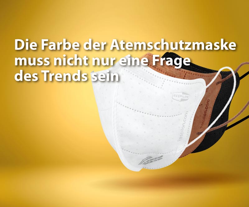 Die Farbe der Atemschutzmaske muss nicht nur eine Frage des Trends sein