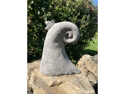 Zahradní betonová dekorace - Vlnka