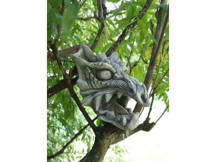 Steinfigur Gartenfigur Drache Sharock