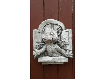 Steinfigur Gartenfigur Drache Willy