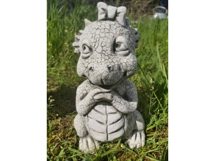 Steinfigur Gartenfigur Drache Maggy