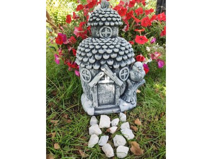 Steinfigur Gartenfigur Feenhaus Birdy 40x27 1390