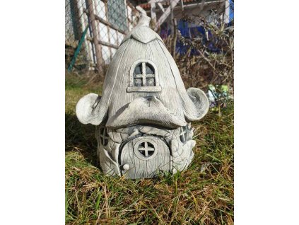 Steinfigur Gartenfigur Feenhaus Flower 25x20cm 945