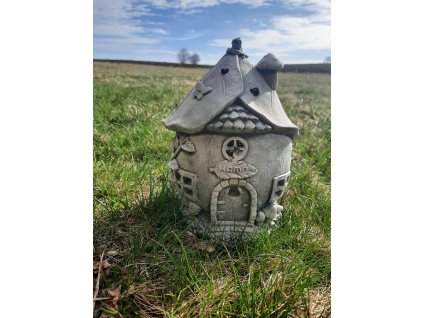 Steinfigur Gartenfigur Feenhaus home 27x19 900