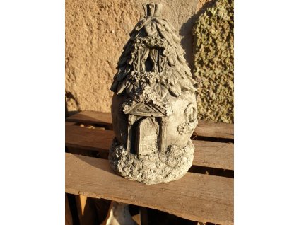 Steinfigur Gartenfigur Feenhaus zippel 20x11 550