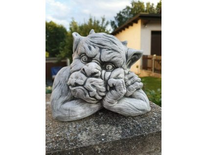 Steinfigur Gartenfigur Gargoyle Jericho 24x18cm 750