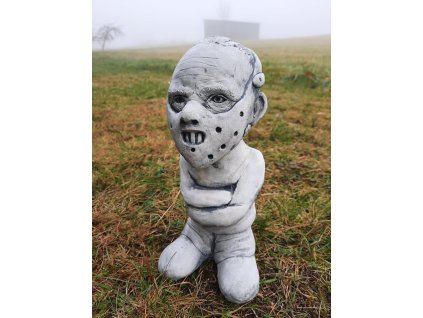 Steinfigur Gartenfigur Gartenkiller Hannibal 26x13x11cm 875