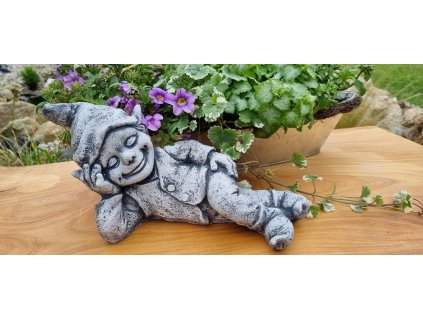 Steinfigur Gartenfigur Elfe Gondor 15x30cm