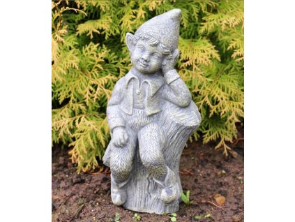 Steinfigur Gartenfigur Fee Arion 29x15cm