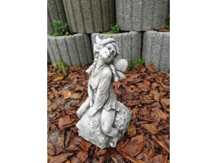 Steinfigur Gartenfigur Fee Ella28x14cn
