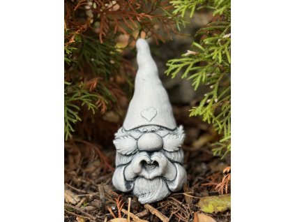 Zahradní betonová dekorace - Milující trpaslík