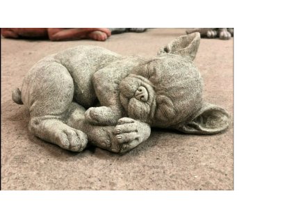 Steinfigur Gartenfigur Frenchy Blacky 30x22x12 950