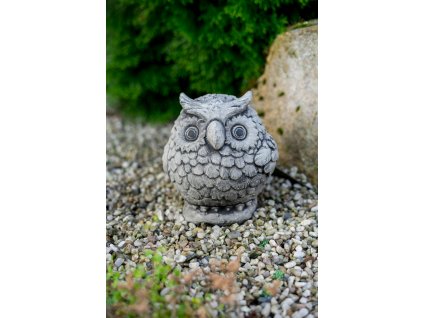 Zahradní betonová dekorace Malá sova č.1