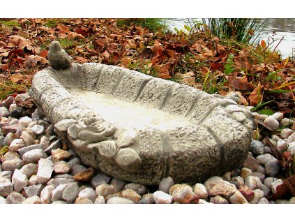 Zahradni betonová dekorace Bazének pro ptáčky