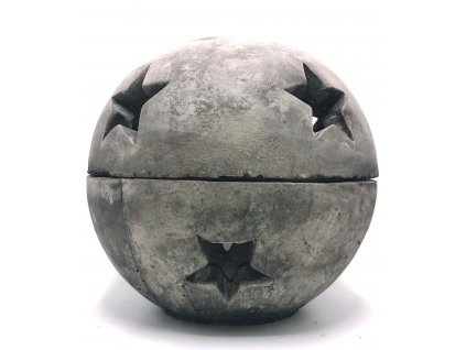 Zahradní betonová dekorace Vánoční koule