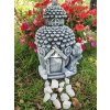 Steinfigur Gartenfigur Feenhaus Birdy 40x27 1390