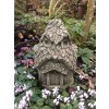 Steinfigur Gartenfigur Feenhaus Blaetter 36x23 1125