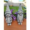 Steinfigur Gartenfigur Wichtelpaar Edith und Erwin 30x10cm