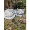 Steinfigur Gartenfigur Katze Sid 30x18x13 850