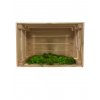 Dekorační dřevěná bedýnka s mechem 46x31x25