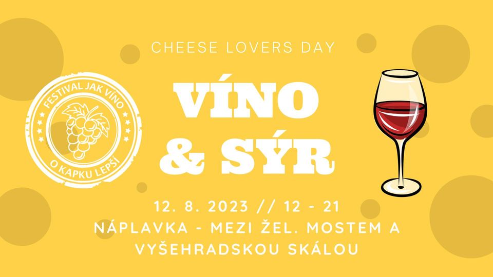 12.8.2023 - Víno a sýr na Náplavce