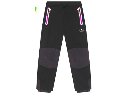 KUGO-Dívčí letní slabé softshellové kalhoty větší černé