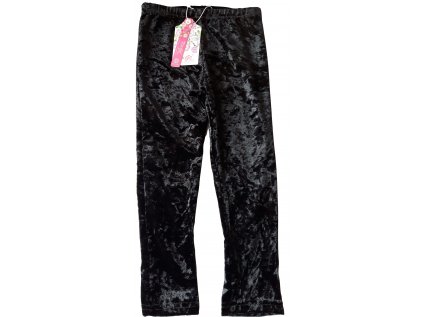 KUGO-Dívčí leginy transparent Samet černé