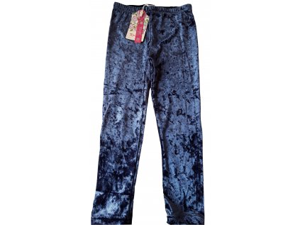 KUGO-Dívčí leginy transparent Samet šedomodrá