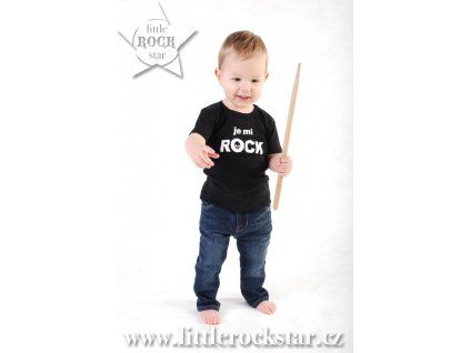 JE MI ROCK (triko černé KR)