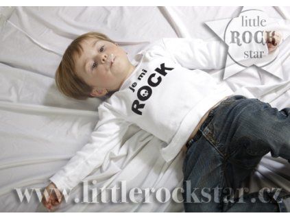 JE MI ROCK (triko bílé DR)