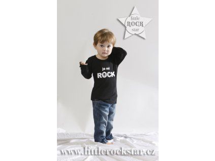 JE MI ROCK (triko černé DR)