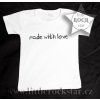 MADE WITH LOVE (triko bílé KR)