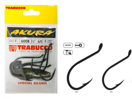 Trabucco háčky Akura 600B 5ks (Varianta vel. 10/0)