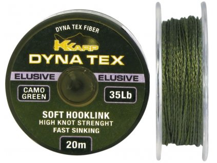 K-Karp Splétaná šňůrka Elusive camo green/20mt 15lbs